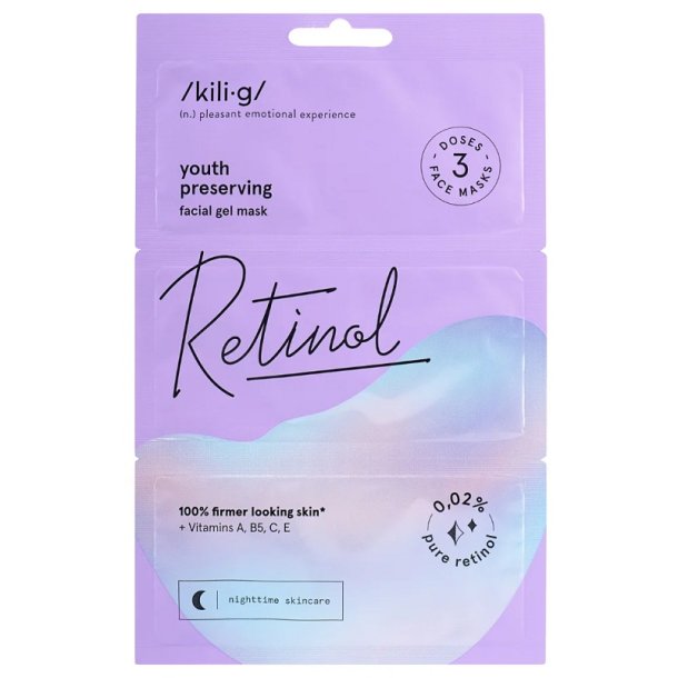 /kili&#8729;g/ - Retinol Face Mask - 3-pak 