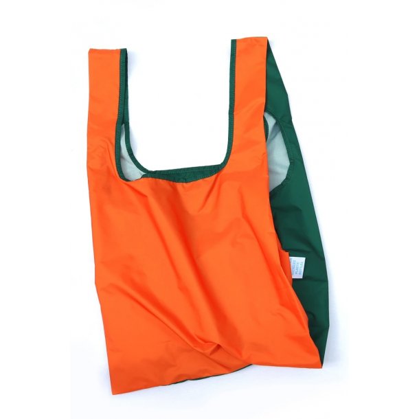 KIND BAG - Bicolour Orange &amp; Green Indkbspose i Medium