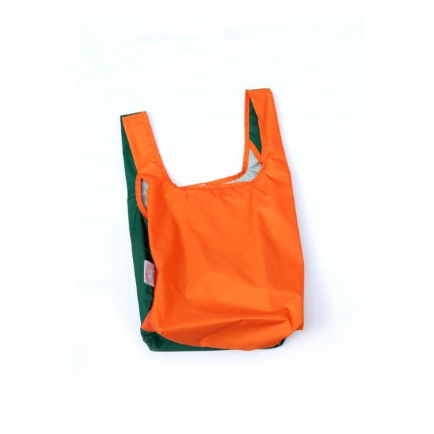 KIND BAG - Bicolour Orange &amp; Green Indkbspose i Mini