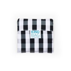 KIND BAG - Shoppingkasse Gingham Black &amp; White, Medium