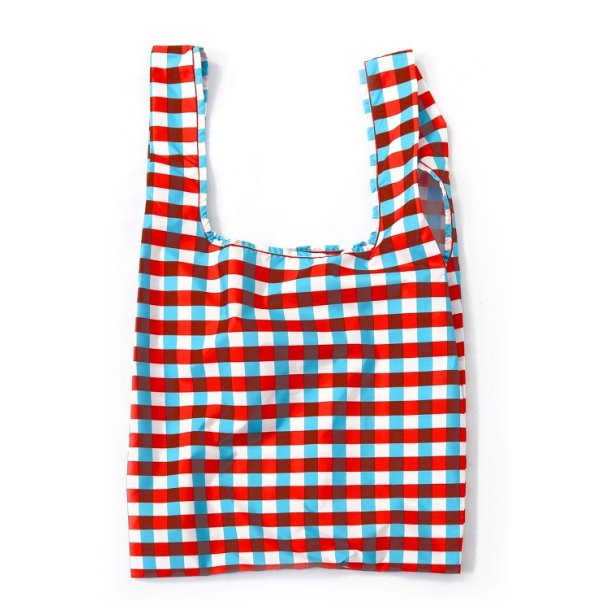 KIND BAG - Tricolour Gingham Indkbspose i Medium