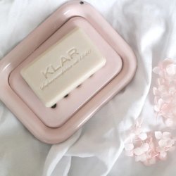 KLAR - Enamel luxury soap tray - Ros