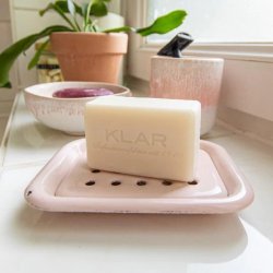 KLAR - Enamel luxury soap tray - Ros
