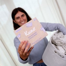 Kuno - Detergent in sheets 60 pcs - colored wash with fragrance