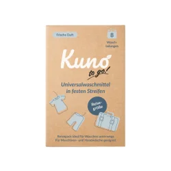 Kuno - Detergent in sheets universal with fragrance - 8 pcs to go