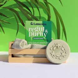 Lamazuna - shampoobar til fedtet h�r med spirulina powder|karolin &amp; montmorillonit lermineraler