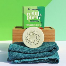 Lamazuna - shampoobar til fedtet h�r med spirulina powder|karolin &amp; montmorillonit lermineraler