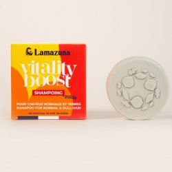 Lamazuna - Shampoobar til normalt &amp; t�rt H�r - Vitality boost