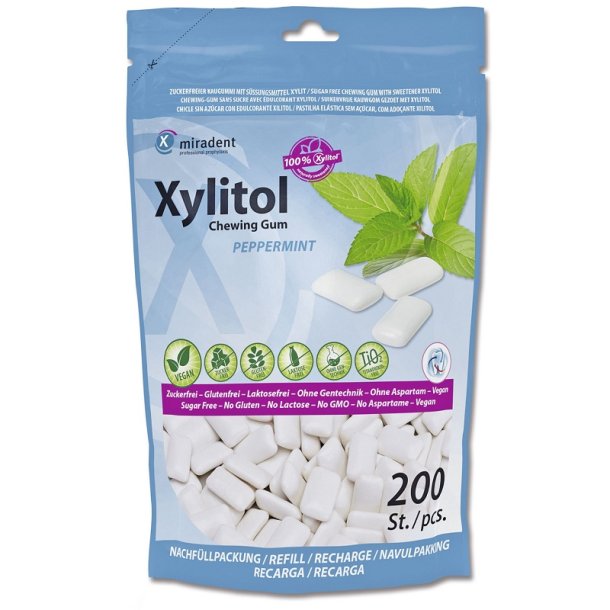 miradent - Xylitol Chewing gum st - Peppermint