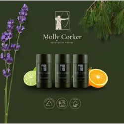 Molly Corker - Natural deodorant stick - Lime | Pine |Orange - Tracker 