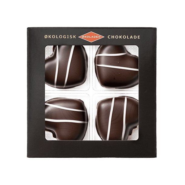koladen - Organic Marzipan hearts - 4-pack