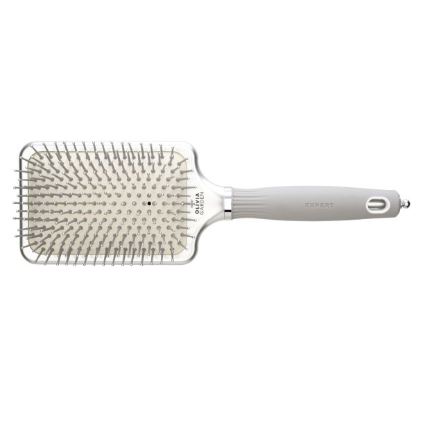 Olivia Garden - Silver Rectangular expert care hairbrush - Large