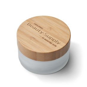 ORGANIC BEAUTY SUPPLY - DIY tovig kosmetikaburk med bambulock 100ml. 