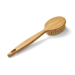 ORGANIC Beauty Supply - Bamboo &amp; Sisal Wet and Dry Brush with Handle