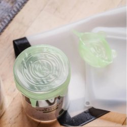 Pandoo - 6-pack Lime green Silicone lids - Reusable