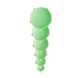 Pandoo - 6-pack Lime green Silicone lids - Reusable