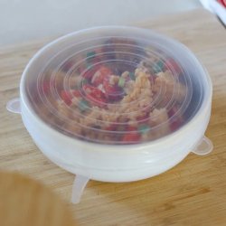 Pandoo - 6-pack White Silicone lids - Reusable