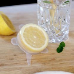 Pandoo - 6-pack White Silicone lids - Reusable