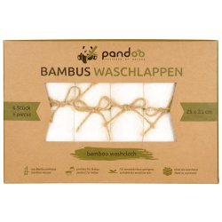 Pandoo - Bamboe washandjes - 6 stuks