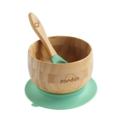 Pandoo - Kids service set of Bamboo and Silicone