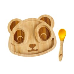 Pandoo - Kids service set of Bamboo and Silicone