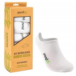 Pandoo - Witte Bamboe Footies - maat 39-42