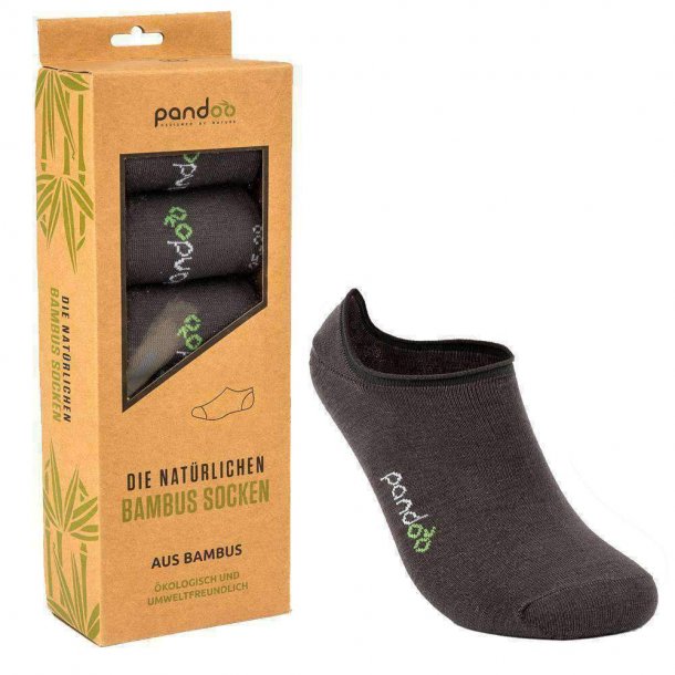 Pandoo - Grey Bamboo Footies - Size 35-38