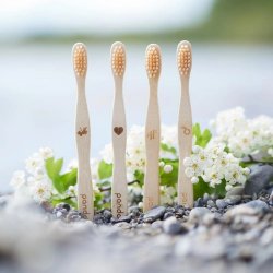 Pandoo - Bamboo Toothbrushes - 4-pack