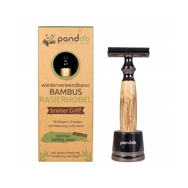 Pandoo - Barberskraber Med Kraftigt Bambus Skaft