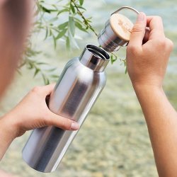 Pandoo - Stainless Steel Drinking Bottle with Insulation - 1000ml
