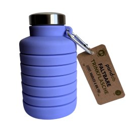 Pandoo - foldebar silikone drikkeflaske - lilla