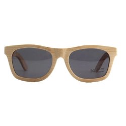 pandoo - Light bamboo Polaroid sunglasses - dark 