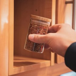 Pandoo - Storage Glass with Bamboo Lid 160 ml