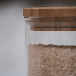 Pandoo - Storage Glass with Bamboo Lid 800 ml