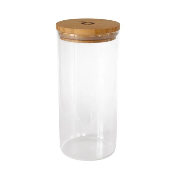 Pandoo - Opbevarings Glas med Bambuslg 1300 ml
