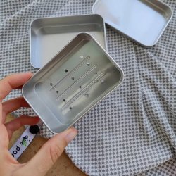Pandoo - Alu soap case with drip tray
