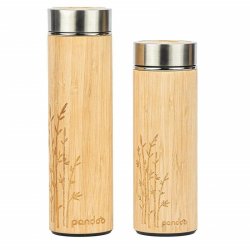 Pandoo - Bamboo termo mug with tea filter - 360ml