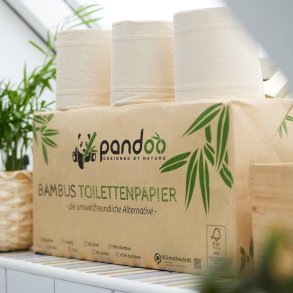 Pandoo - Bambu Toalettpapper, 8 rullar