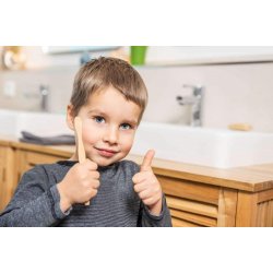 Pandoo - 4-pack of Bamboo Children's Toothbrushes