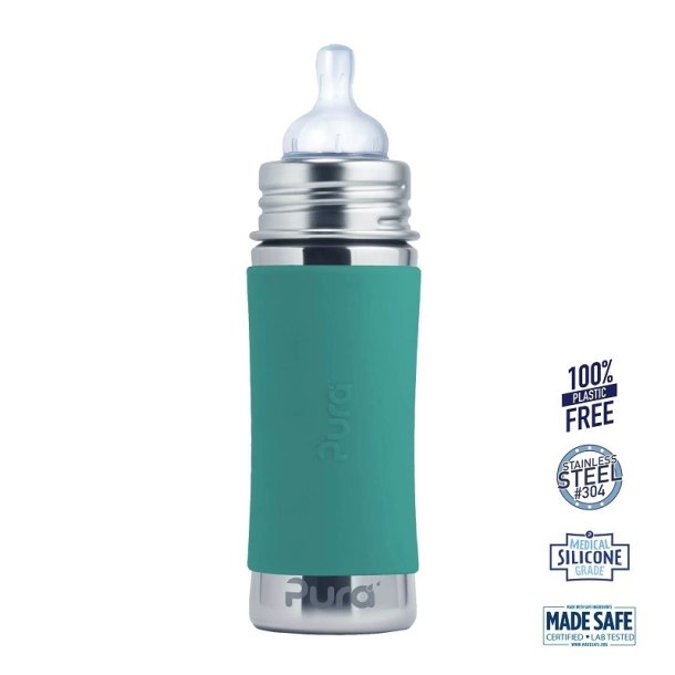 Pura� - Kiki� Baby Sutteflaske 3+ mdr. Moss 325ml - Medium flow