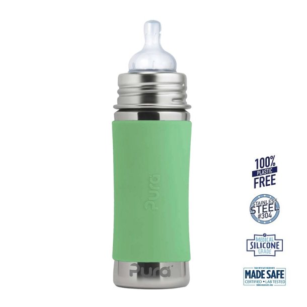 Pura� - Kiki� Baby Sutteflaske 3+ mdr. Moss 325ml - Medium flow