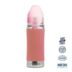 Pura� - Kiki� Baby Sutteflaske 3+ mdr. Rosa 325ml - Medium flow