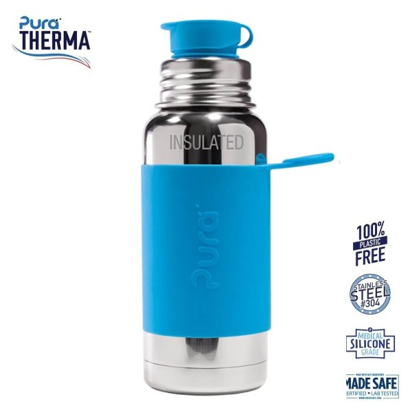 Pura - Therma Sportsflaske Big Mouth aqua 475ml 