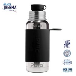 Pura - Therma Sportsflaske Big Mouth black 475ml 