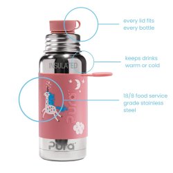 Pura - Therma Sportsflaske Big Mouth Enhjrning 475ml 