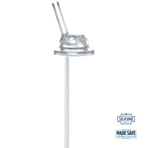 Pura� - Kiki� Baby silikone flaskesut 6+ mdr. - Straw Fast flow med tilbagel�bsventil 