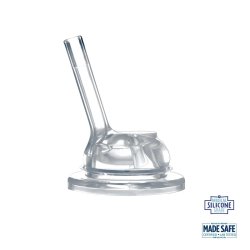 Pura - Therma Kiki Straw Baby Sutteflaske 6+ mdr. Mint 260ml - Fast flow