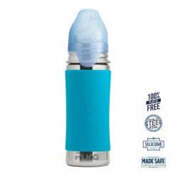 Pura - Sipper Spouts Baby Sutteflaske 6+ mdr. Aqua 325ml - Fast flow