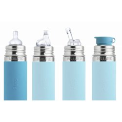 Pura - Therma Kiki Baby Sutteflaske 3+ mdr. Aqua 260ml - Medium flow