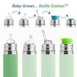 Pura� - Therma� Kiki� Baby Sutteflaske 3+ mdr. moss 260ml - Medium flow